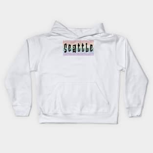 LGBTQ PATTERN AMERICA SEATTLE Kids Hoodie